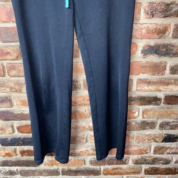 Silverwear Black Seafoam Green Straight Leg Track Sweatpants Women's Size Medium - Picture 3 of 5